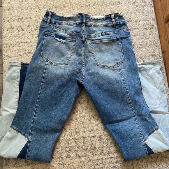 Womens flare multi pattern denim color jean - Picture 8 of 8